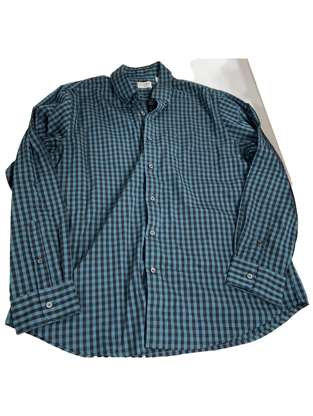 Dockers Shirt Large Mens Long Sleeve Button Green